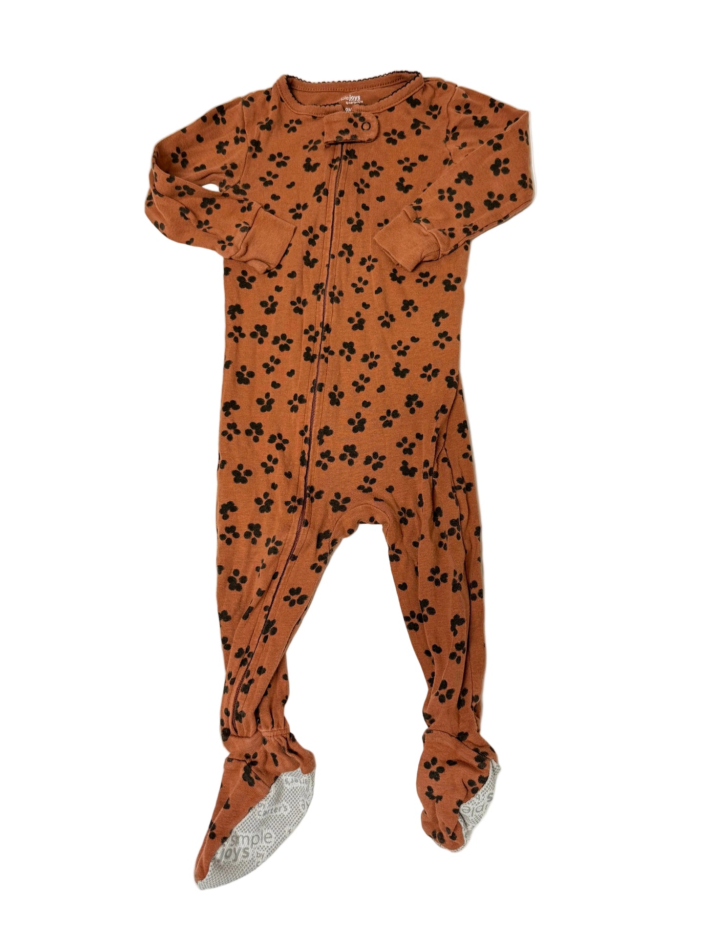 Simple Joys by Carter’s Baby Footed Pajama Sleeper | Speckled Print | Rust | Size 6–9M