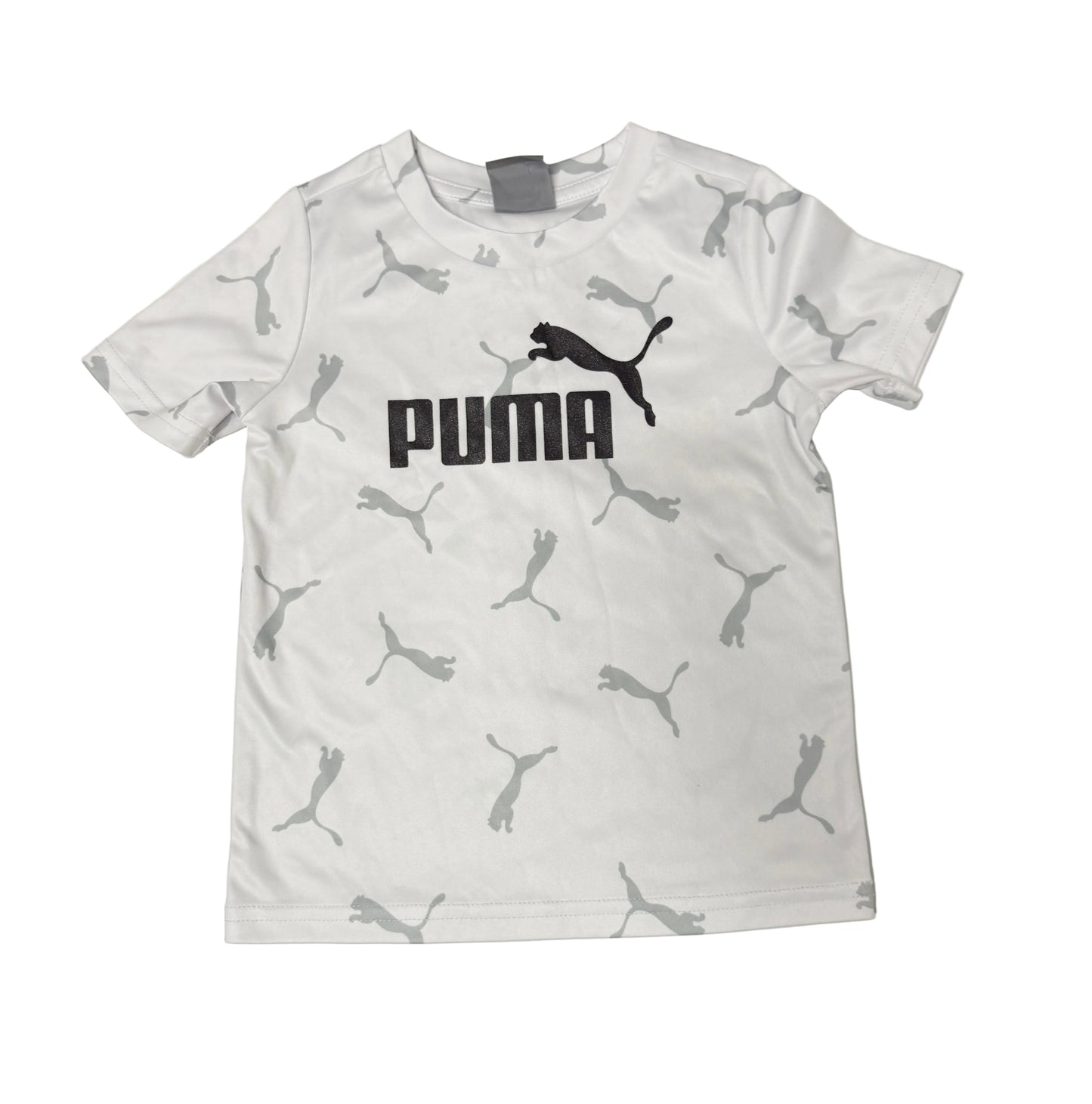 Puma Toddler Short Sleeve Logo Tee | White | Size 24M