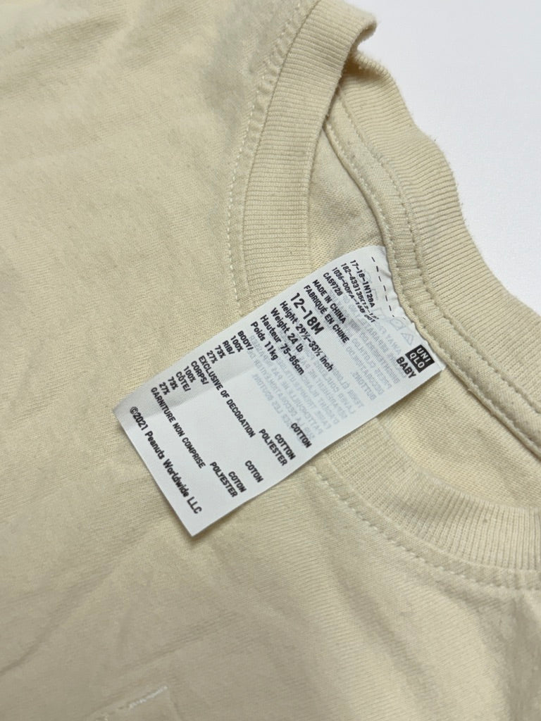 Uniqlo Woodstock Peanuts Shirt - 12-18m