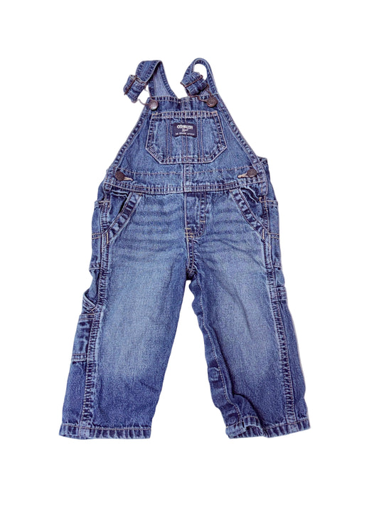 OshKosh Denim Overalls, 12M