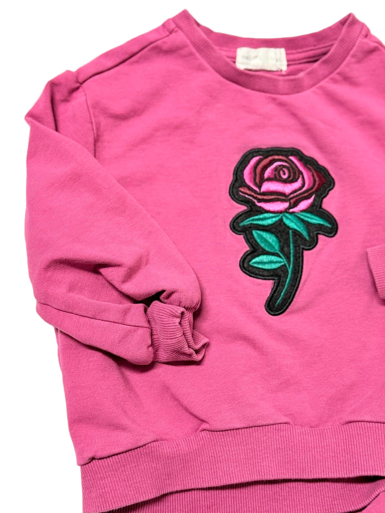 Miles the Label 2pc Rose Crewneck Set