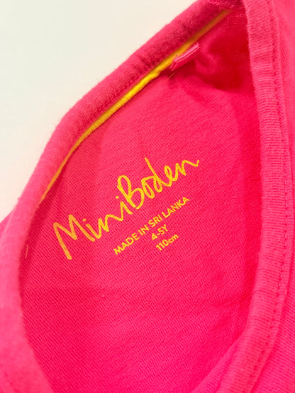 Mini Boden Bush Baby Appliqué T-Shirt 4-5Y