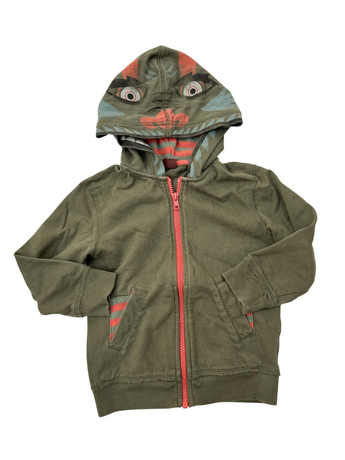 Tea Collection  Monster Face Zip Hoodie Size 3T