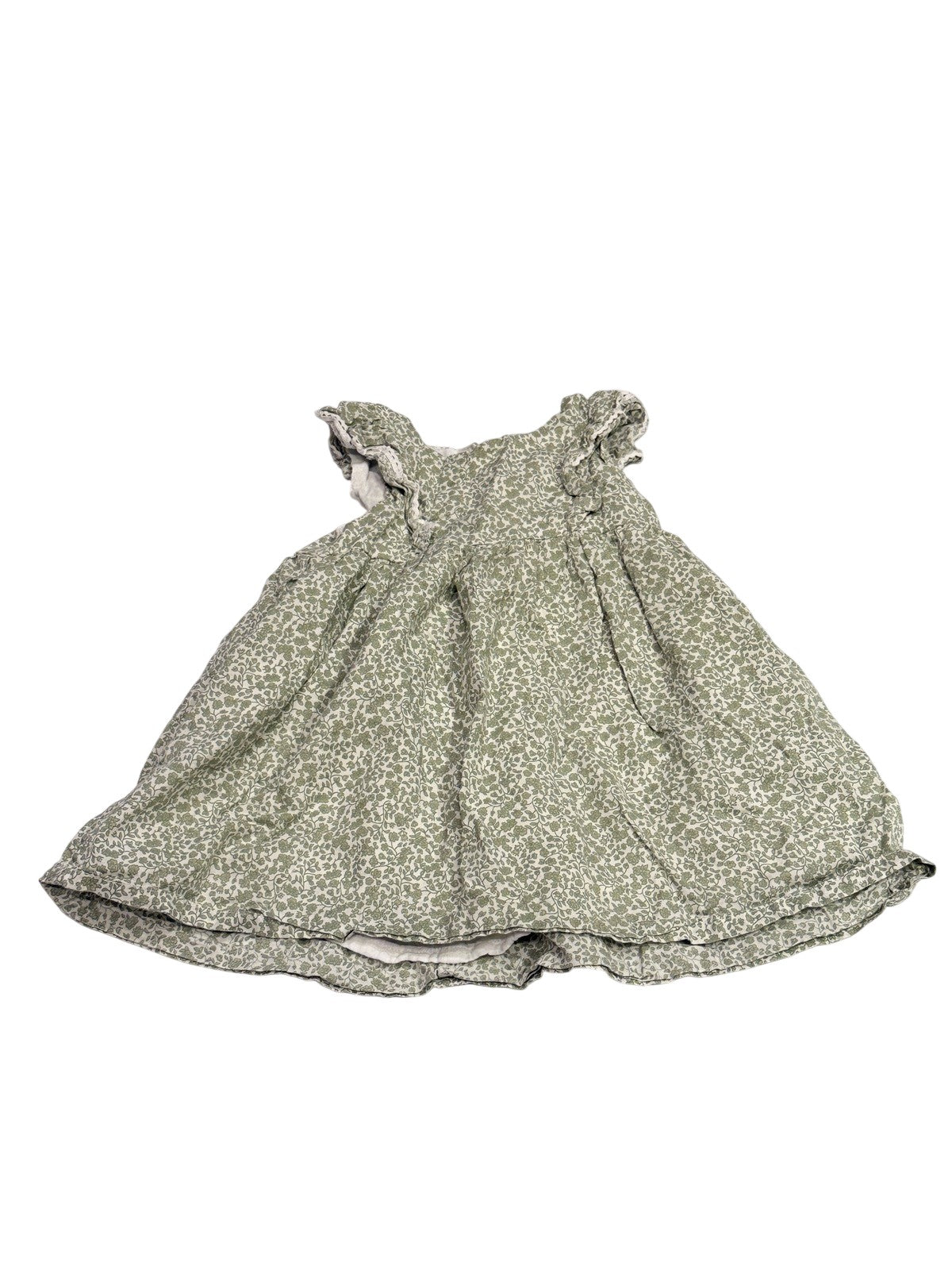 H&M Floral Green Dress 9-12M