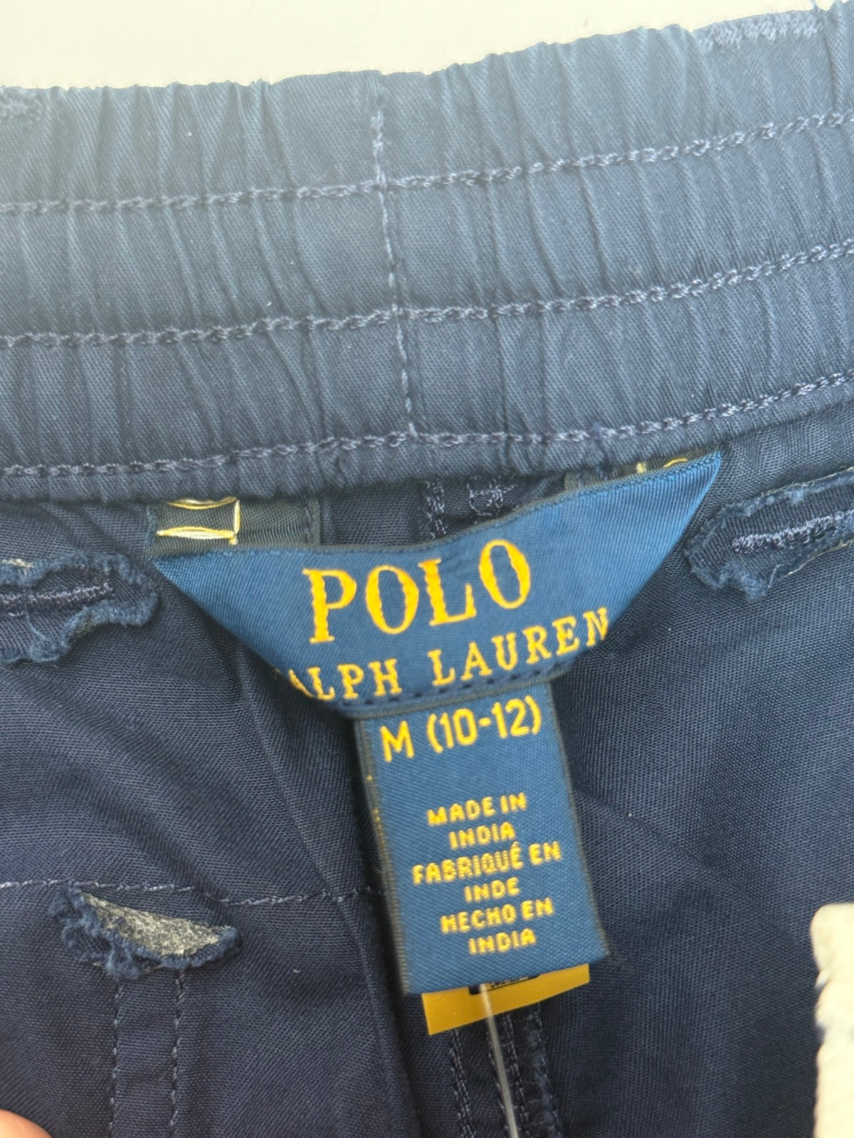 Ralph Lauren Navy Cargo Shorts Size 10-12