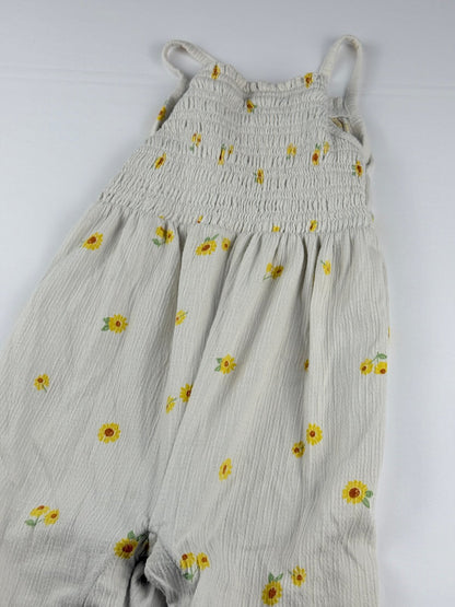 Old Navy Sunflower Smocked Romper 12-18M