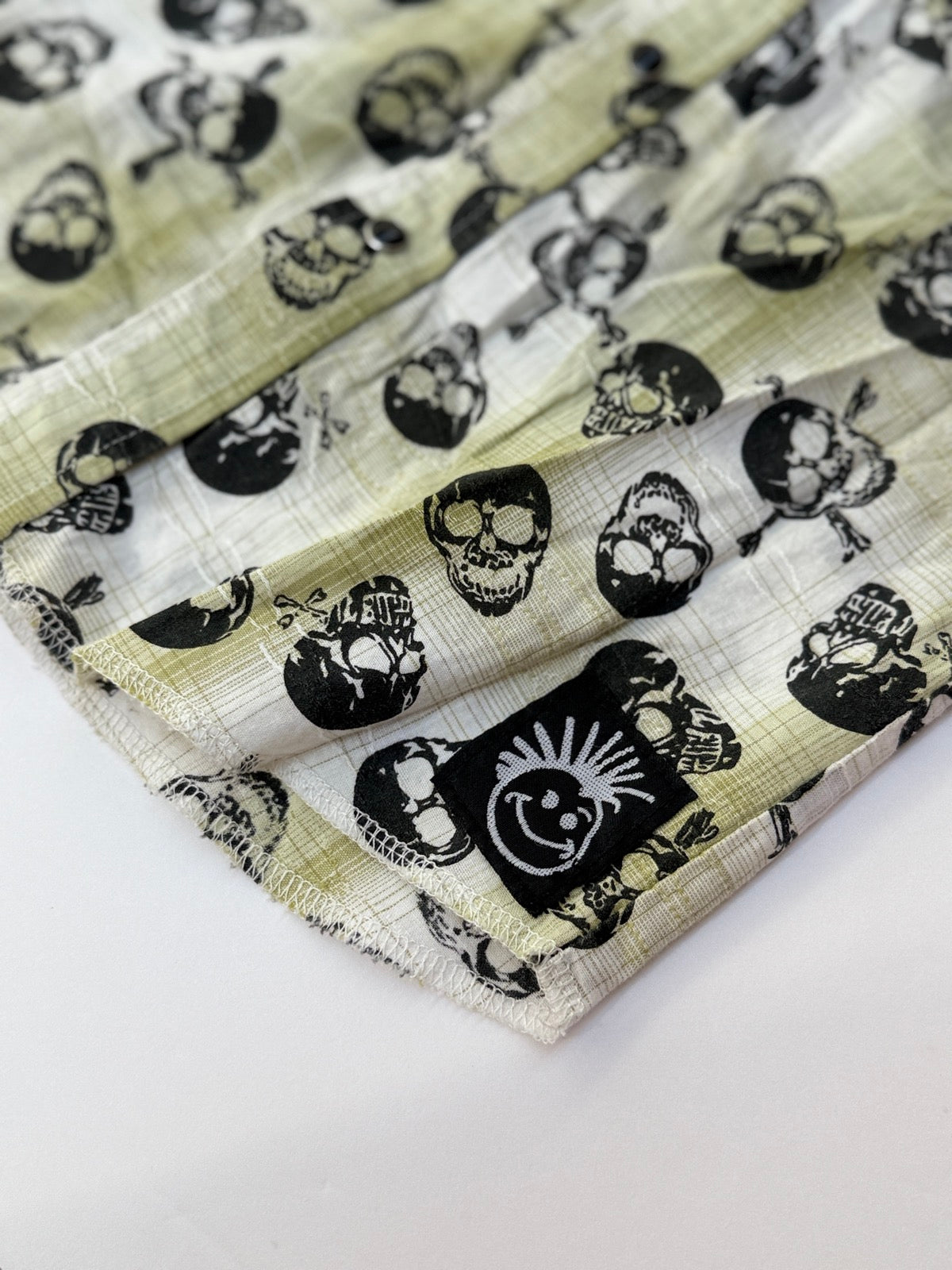 Knuckleheads Skull Print Button Shirt Size 4