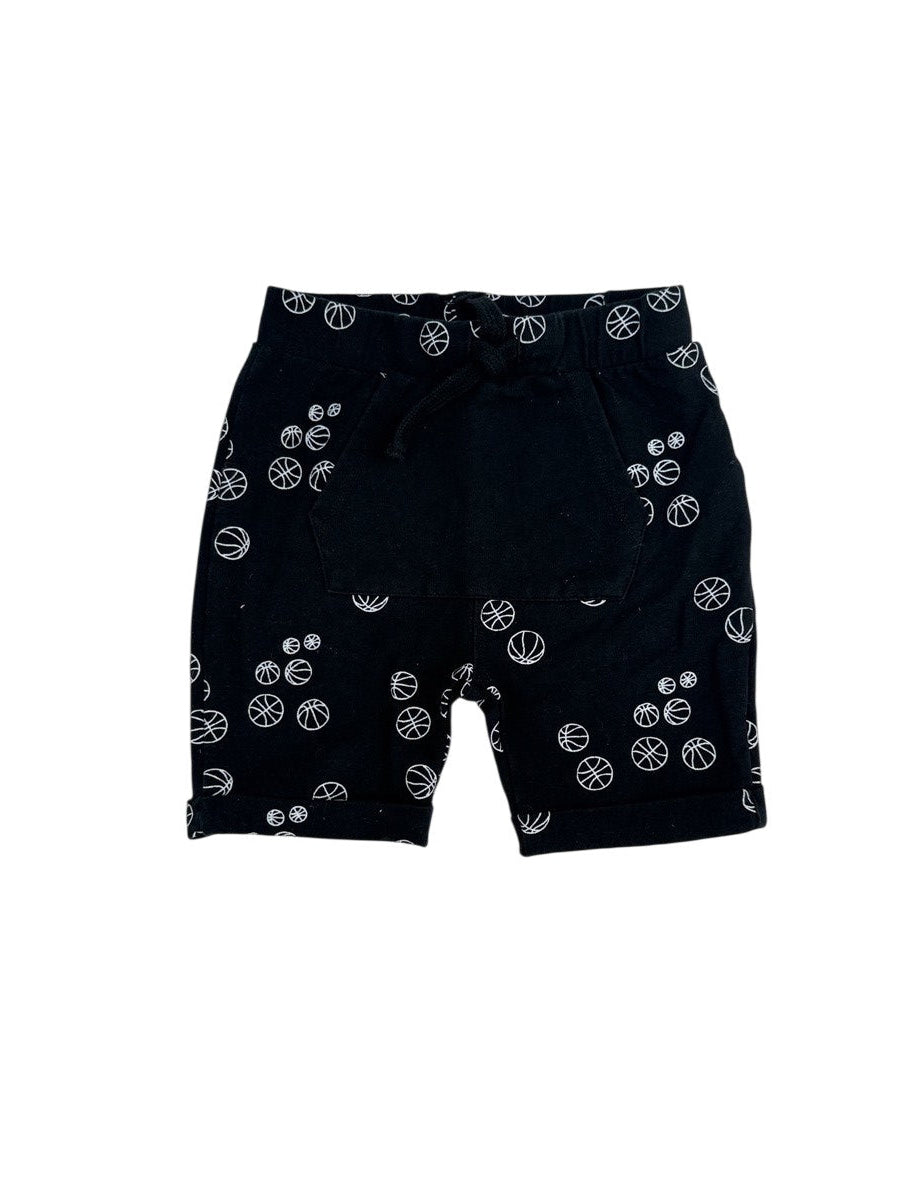 Miles Basketball Print Shorts Size 4