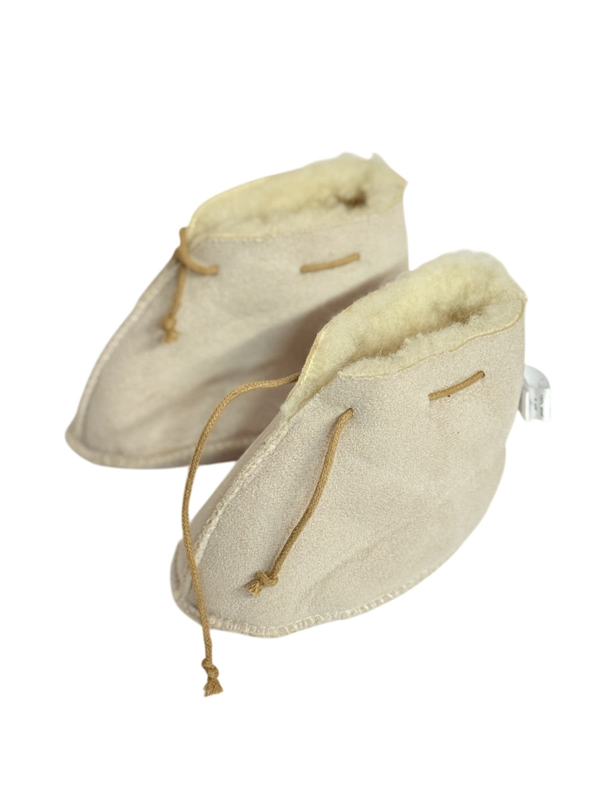Sheep by the Sea Wool Baby Booties 0-6M