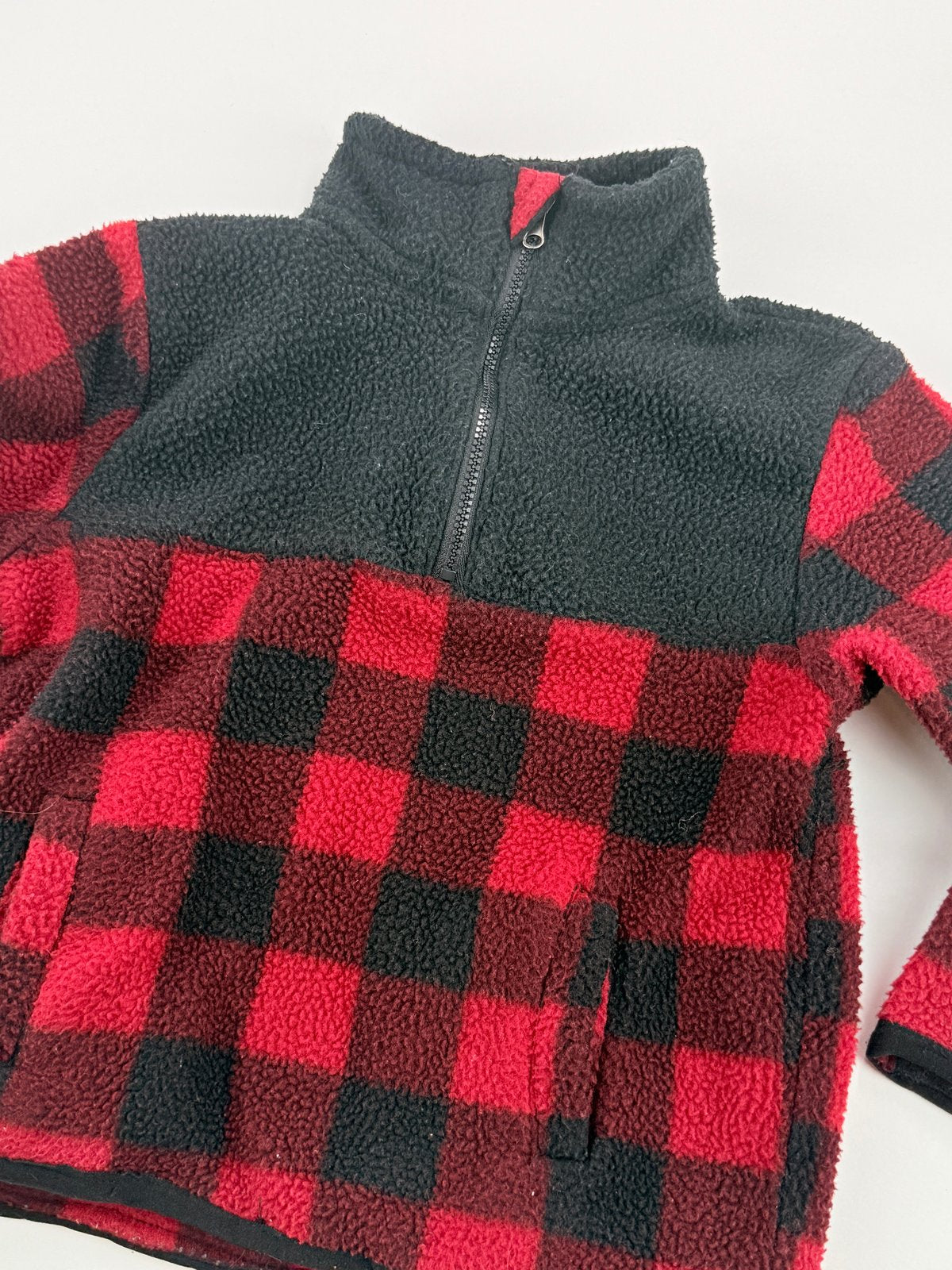 Little Rebels Buffalo Plaid Fleece Sweatshirt 3T