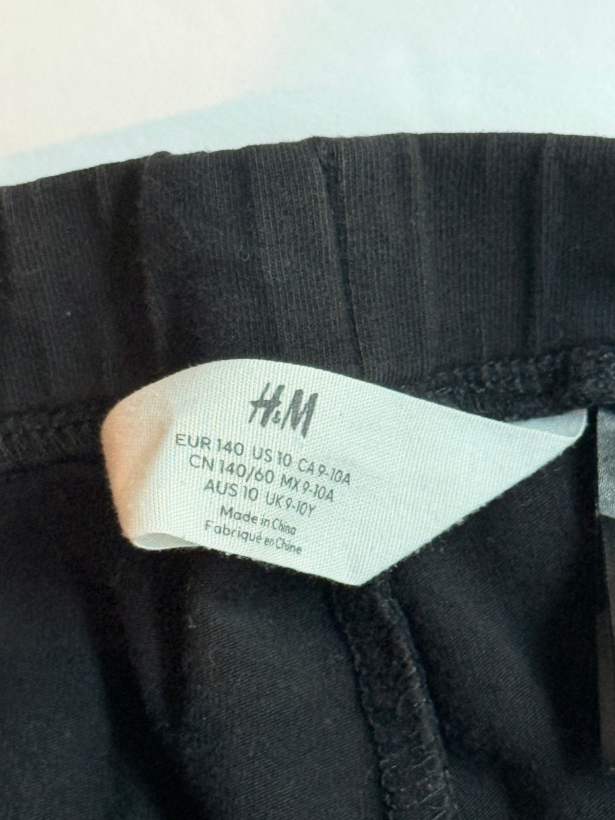 H&M Black Flare Leggings Size 9-10Y