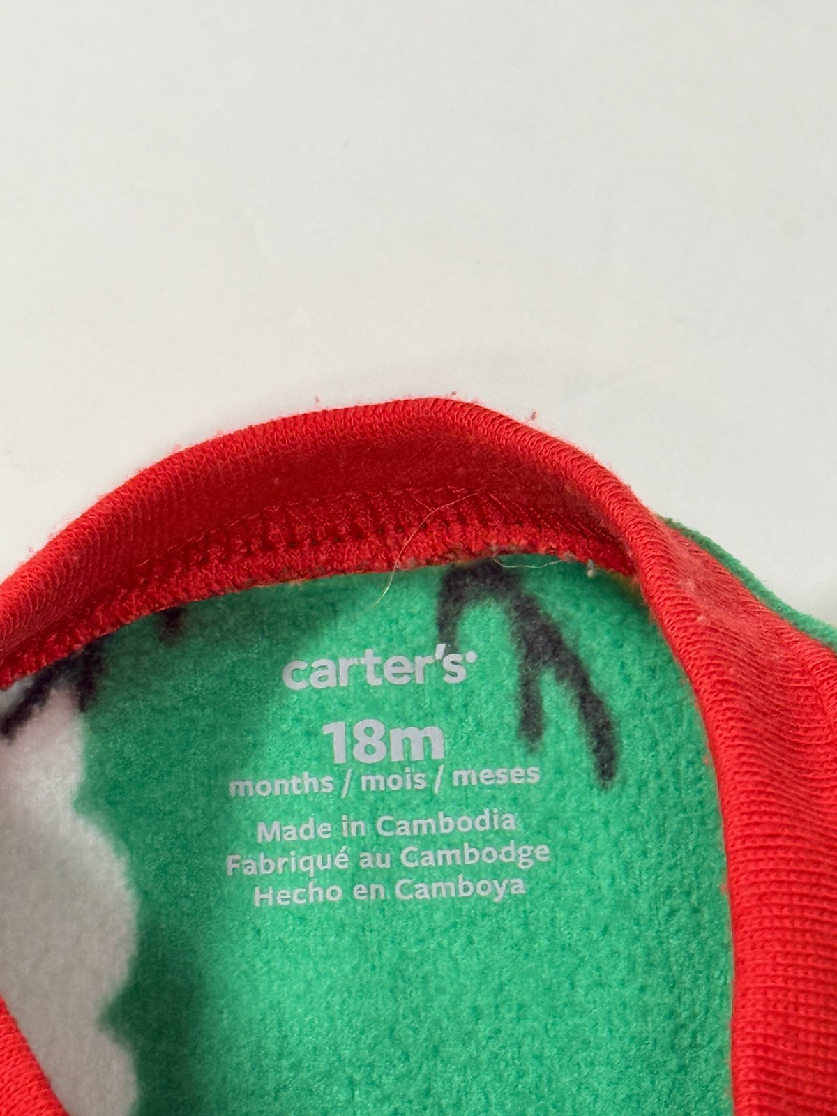 Carter's Santa Reindeer Fleece Sleeper 18M