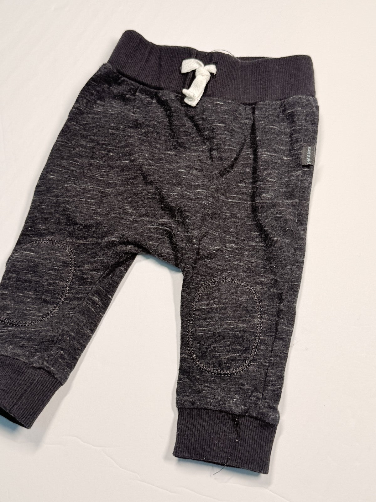 Petit Lem Grey Heathered Joggers 6M