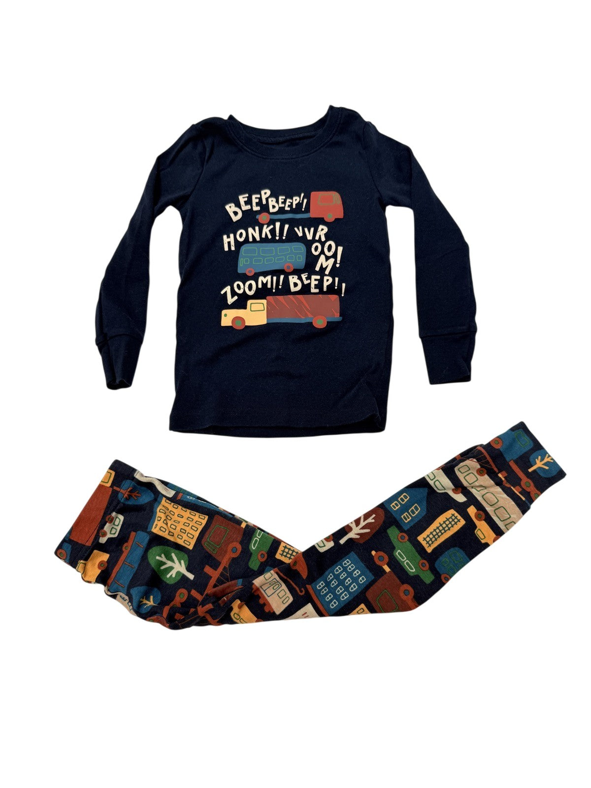 Old Navy Truck Print Pajama Set 3T