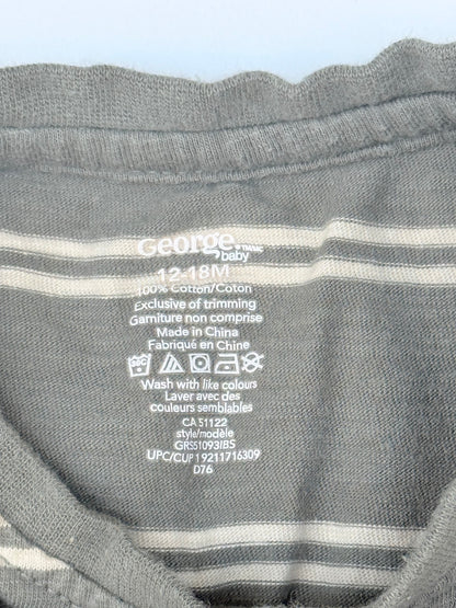 George Baby Striped Pocket Bodysuit 12-18M