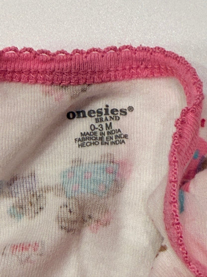 Onesies Brand Bear Print Bodysuit 0-3M