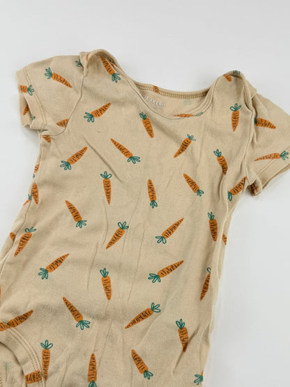 Joe Fresh Carrot Print Bodysuit 12-18M