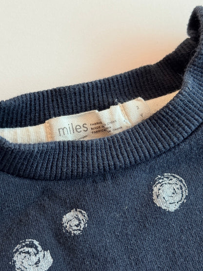 Miles Brand Polka Dot Sweatshirt Size 2
