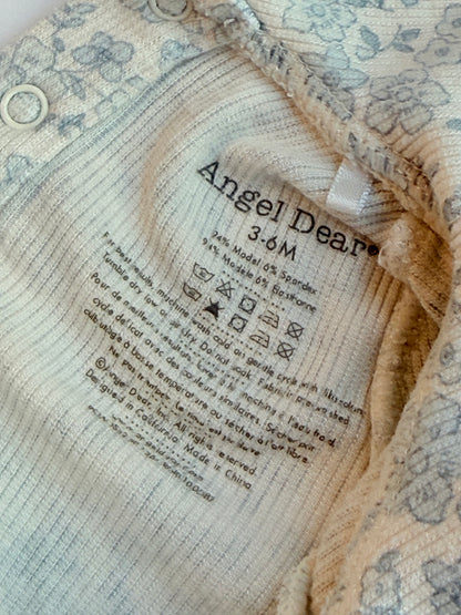 Angel Dear Floral Footed Romper 3-6M