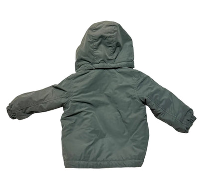 H&M Olive Green Sherpa-Lined Jacket 12M
