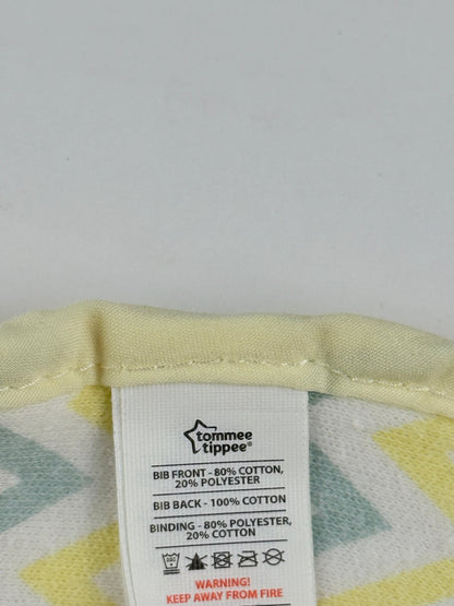 Tommee Tippee Yellow Chevron Bib 0-6M
