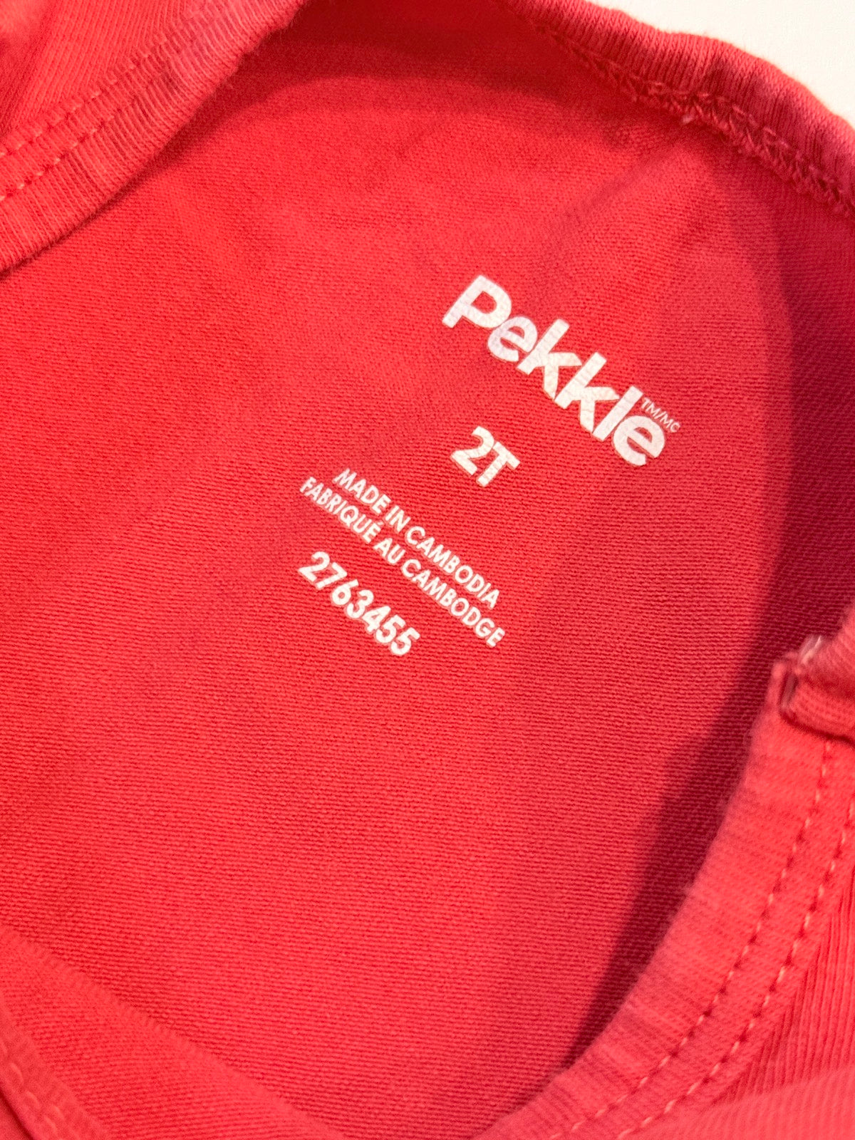 Pekkle Red Gardening Graphic T-Shirt 2T
