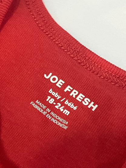 Joe Fresh Grandpa & I Red Bodysuit 18-24M