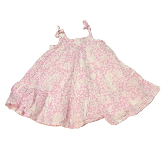 babyGap Floral Pink Tiered Dress 12-18m