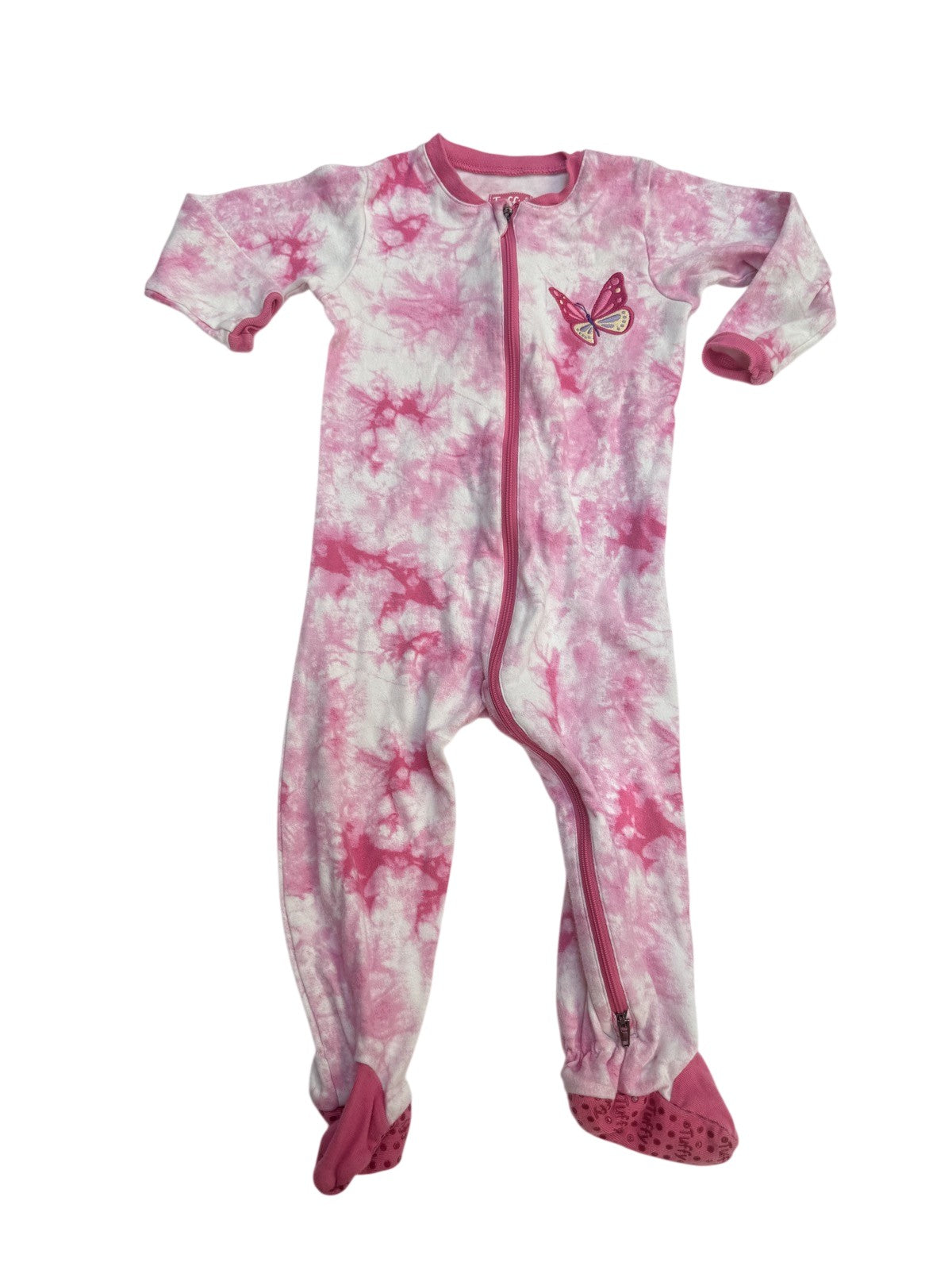 Tuffy Tie-Dye Butterfly Footed Sleeper 18m