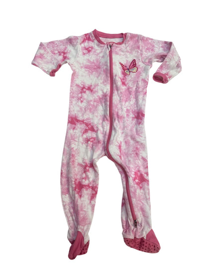 Tuffy Tie-Dye Butterfly Footed Sleeper 18m