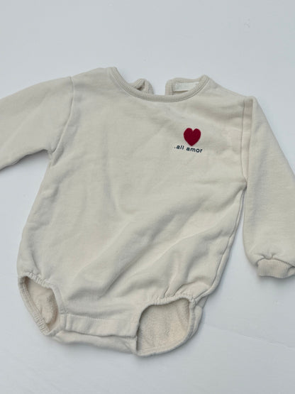 Zara All Amor Heart Romper 9-12M