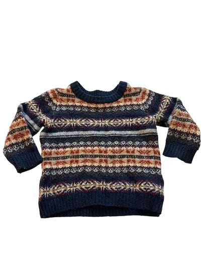 Old Navy Fair Isle Knit Sweater 6-12M