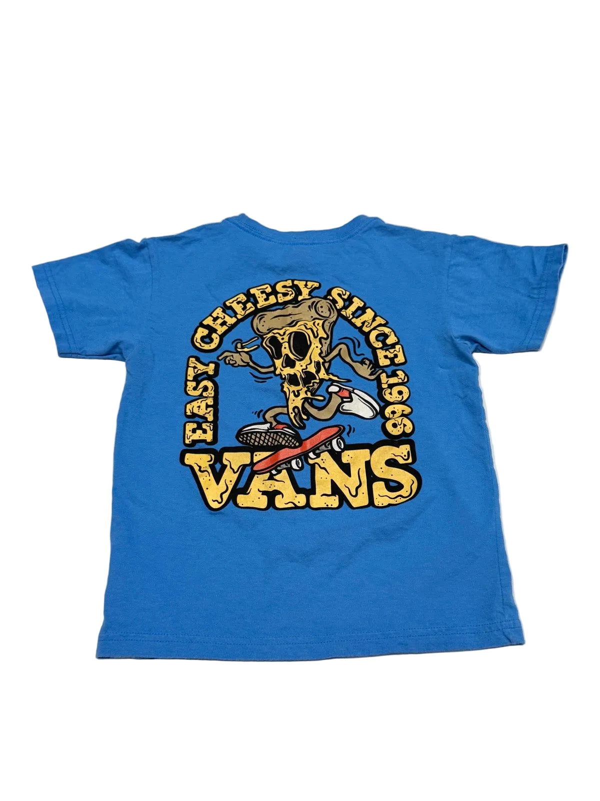 Vans Easy Cheesy Pizza Skate T-Shirt Size 4