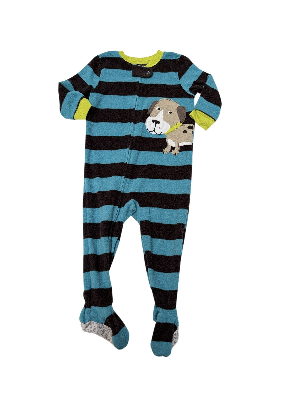 Carter's Dog Striped Fleece Sleeper 18M