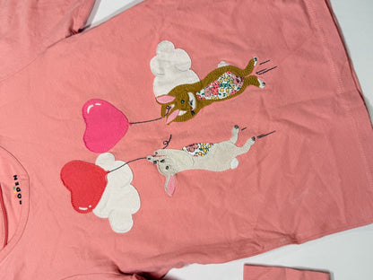 Mini Boden Bunny Balloon Long Sleeve Top 5-6Y