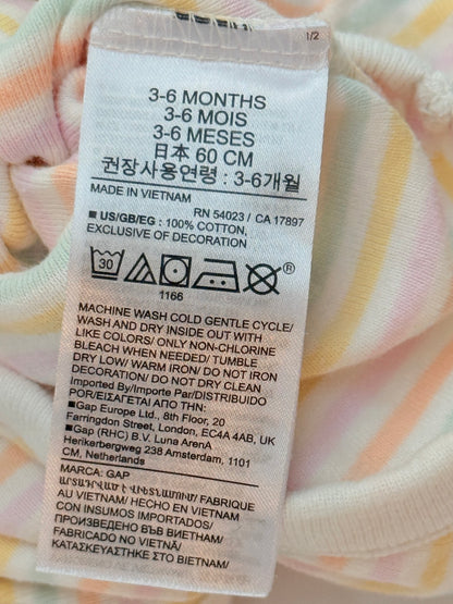 Baby Gap Striped Bodysuit 3-6 Months