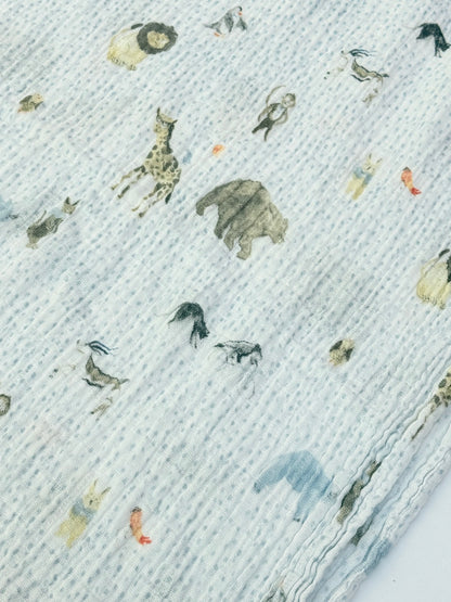 Little Unicorn Cotton Muslin Blanket