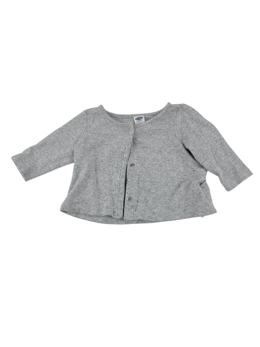 Old Navy Gray Snap Cardigan 0-3M