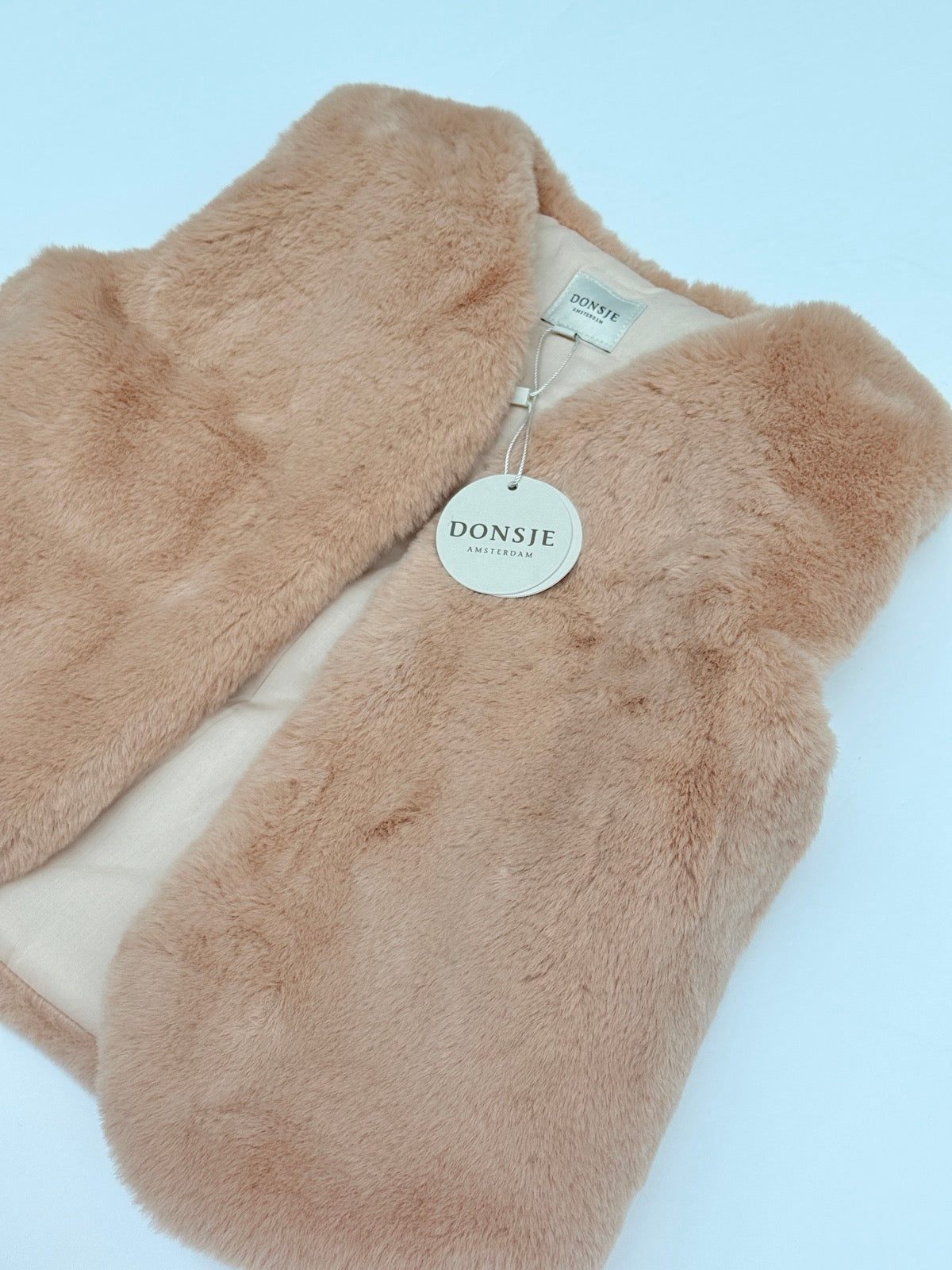 Donsje Pimmy Gilet Cloudy Rose Teddy 5-6Y