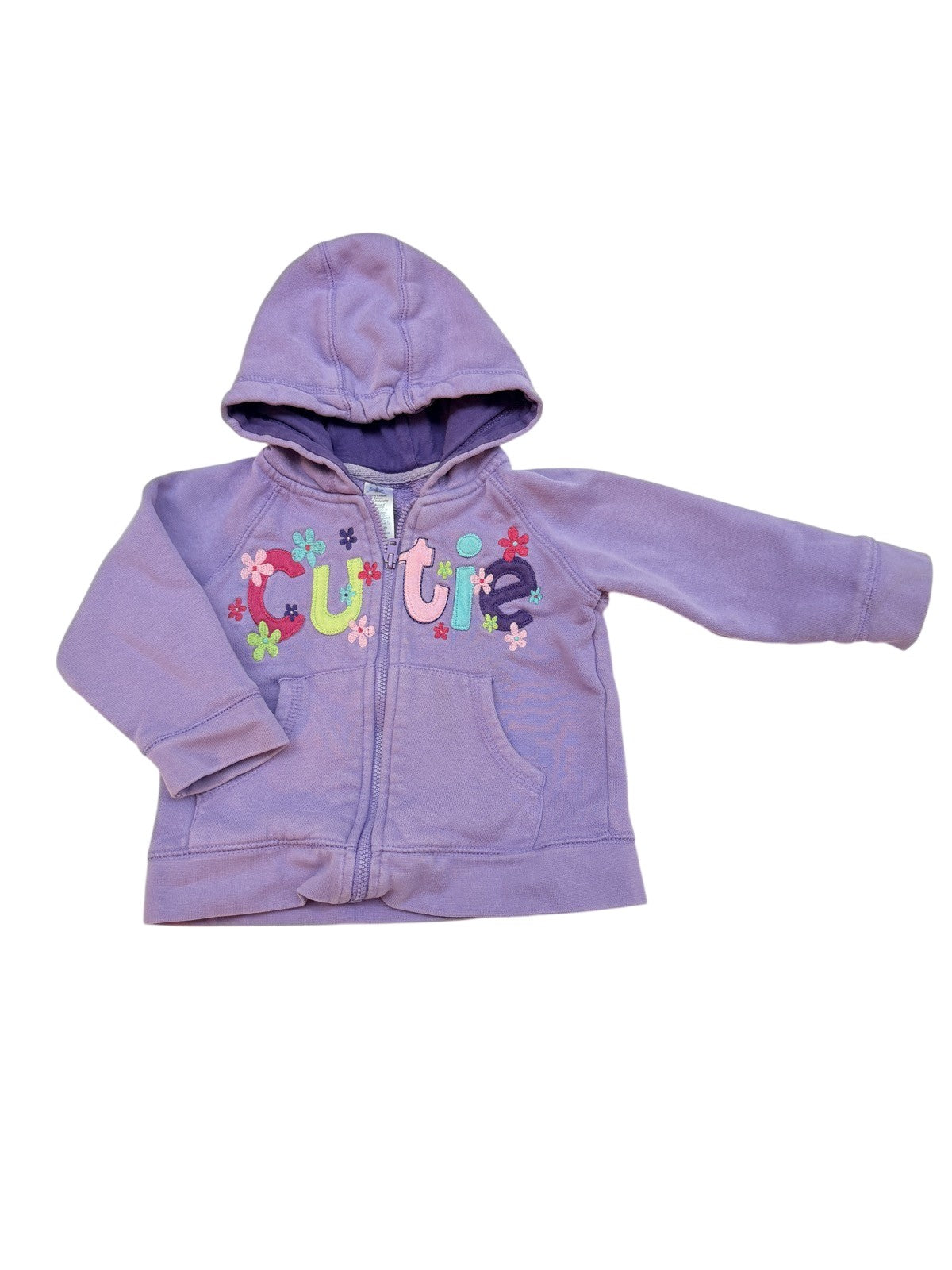 George Cutie Floral Zip Hoodie 18M