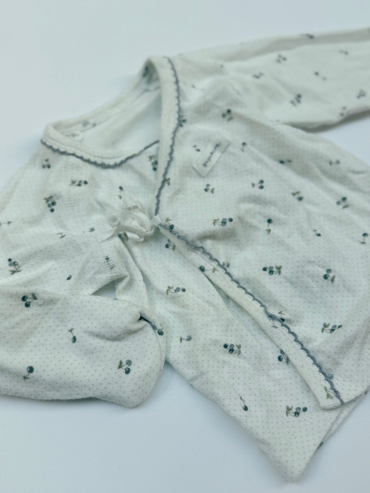 Susu & Cra Cherry Print Cardigan Size 70