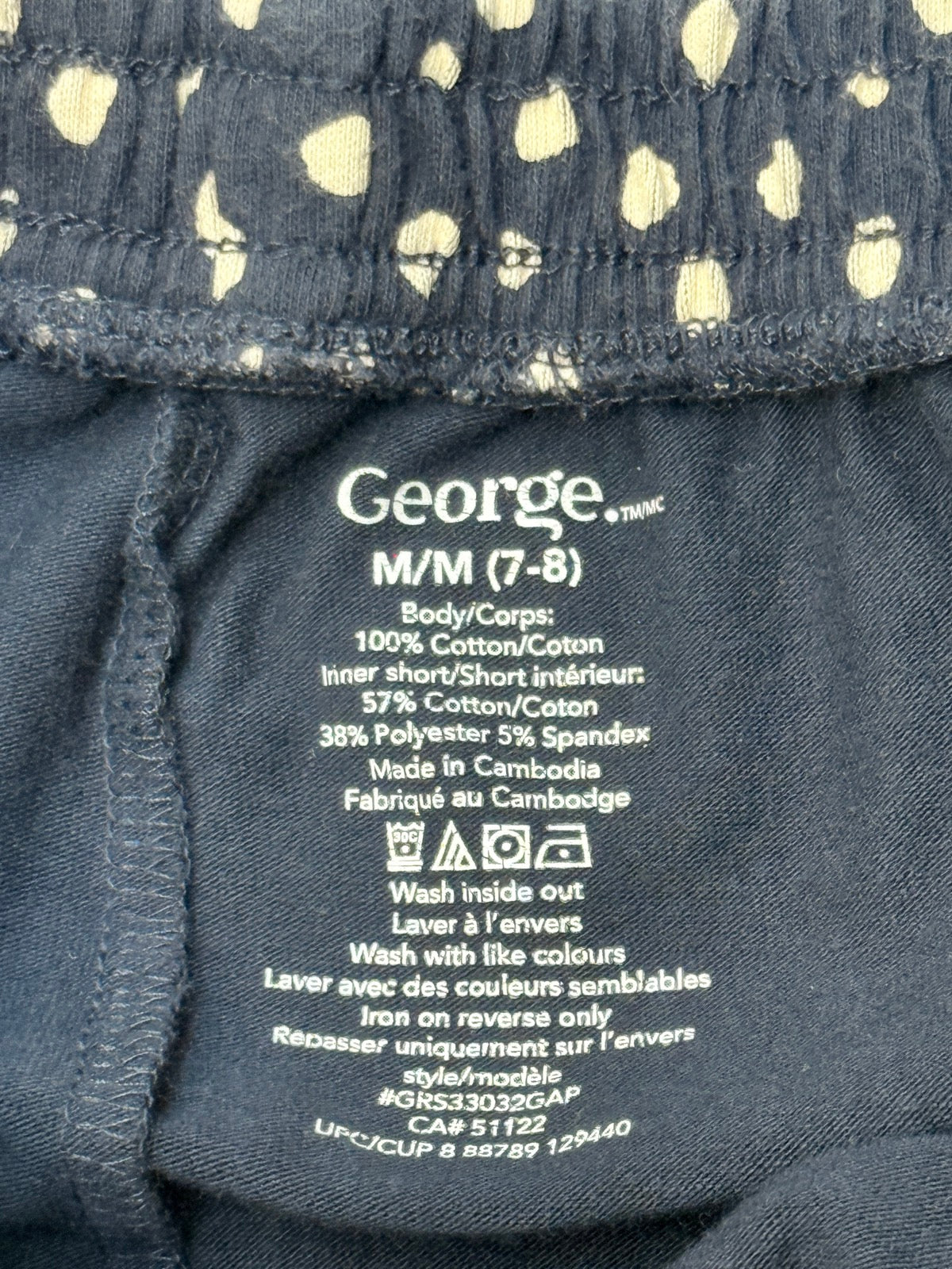 George Polka Dot Skirt Size 7-8