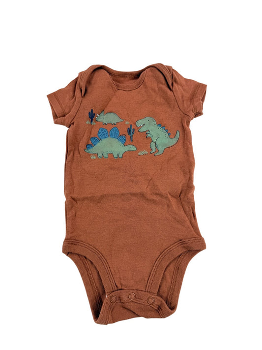 carter's Dinosaur Rust Bodysuit 3M