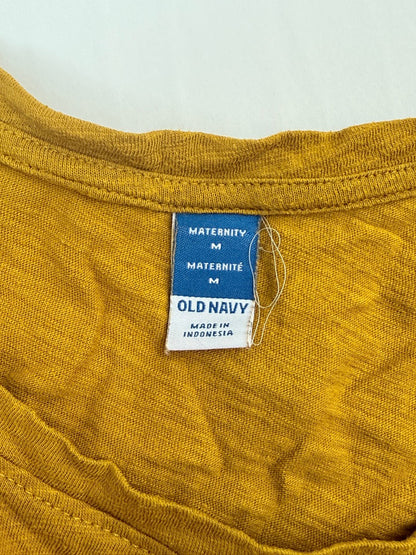 Old Navy Maternity Mustard Knot Top M