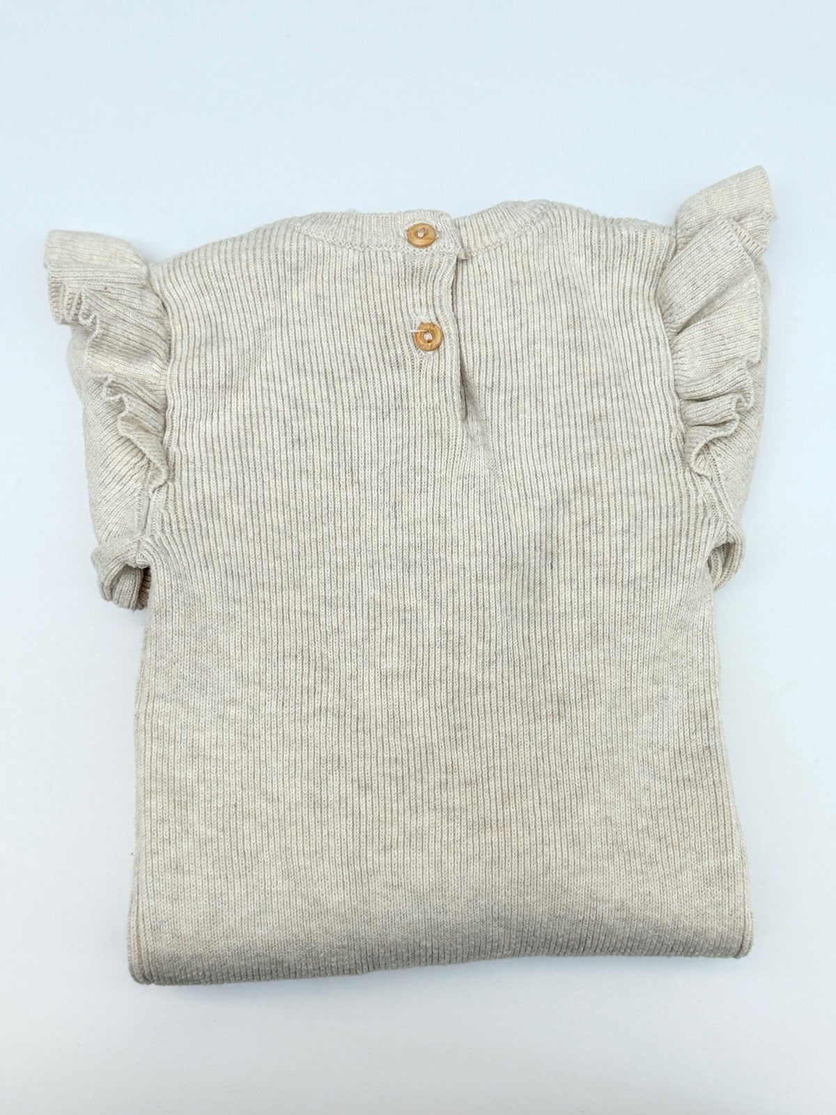H&M Organic Cotton Ruffle Bodysuit 9-12M