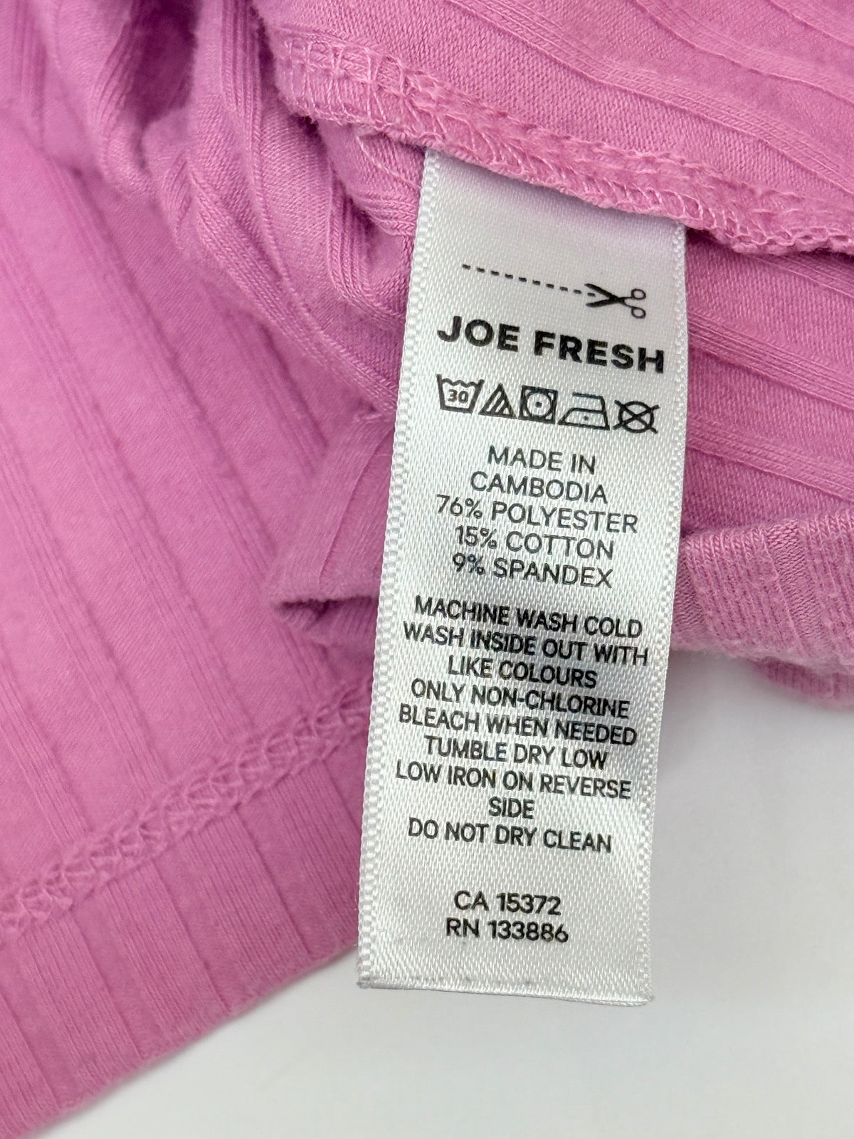 Joe Fresh Pink Ribbed T-Shirt 4T