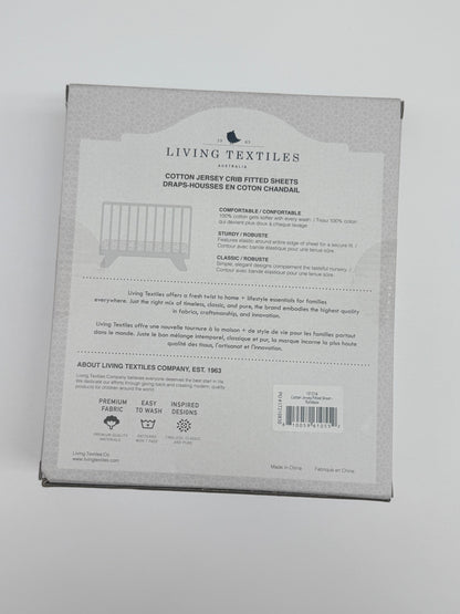 Living Textiles Cotton Jersey Crib Fitted Sheet