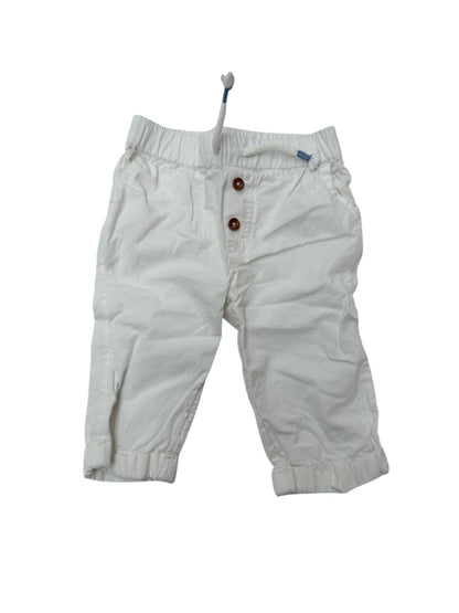 Rise Little Earthling White Pants 6-9M