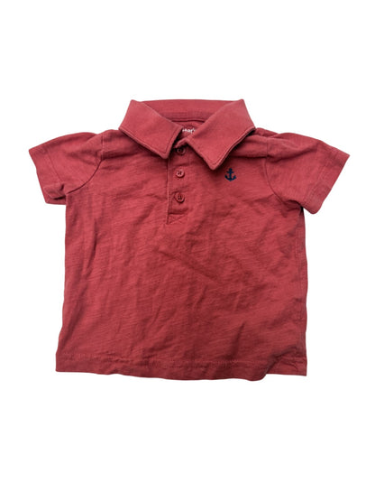 Carter's Red Anchor Polo Shirt 6M