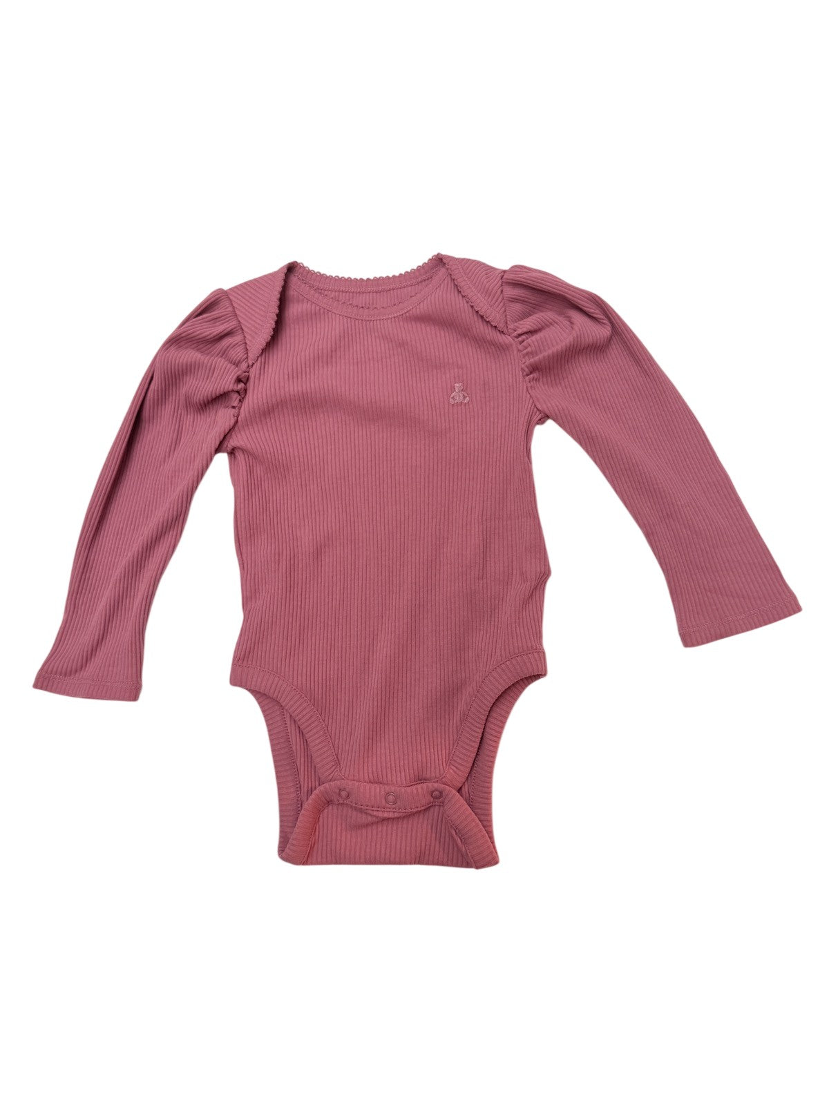 NWT - Baby Gap Pink Ribbed Bodysuit 18-24M